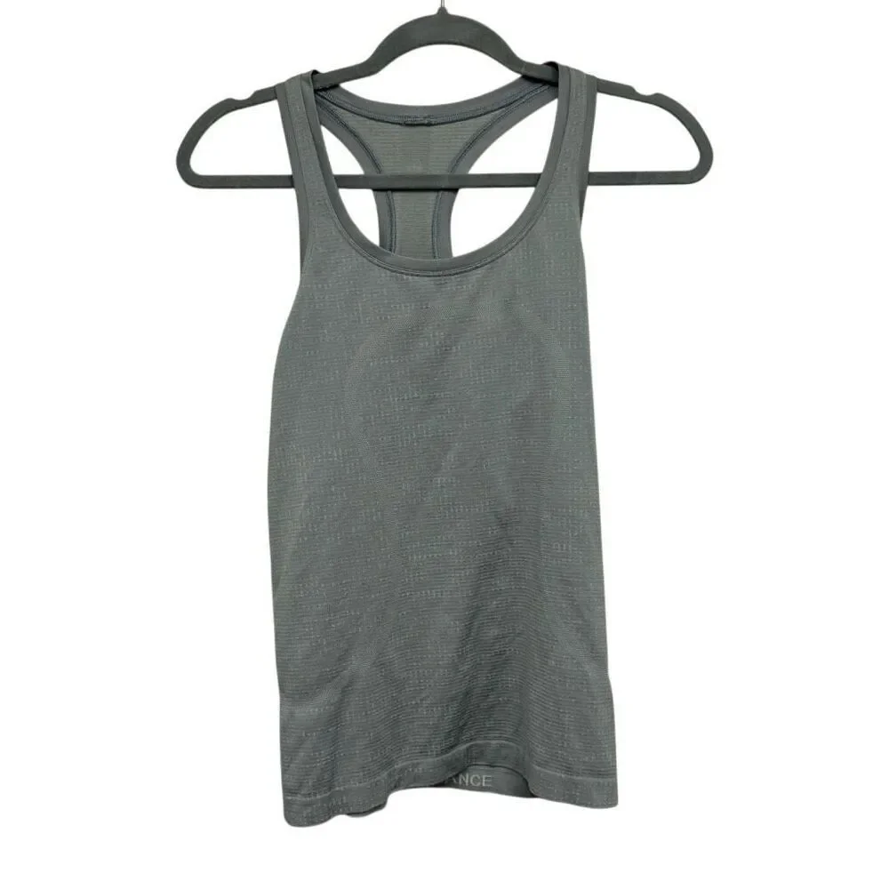 Lululemon gray/silver Racerback tank size 4